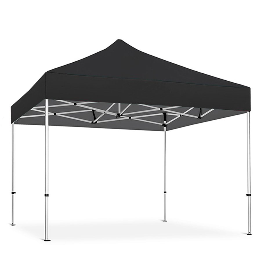 Event Tent Lux, vandt&aelig;t polyester, s&oslash;lv/sort, 2 x 2 m