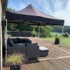 Event Tent Lux, vandt&aelig;t polyester, s&oslash;lv/sort, 2 x 2 m #11