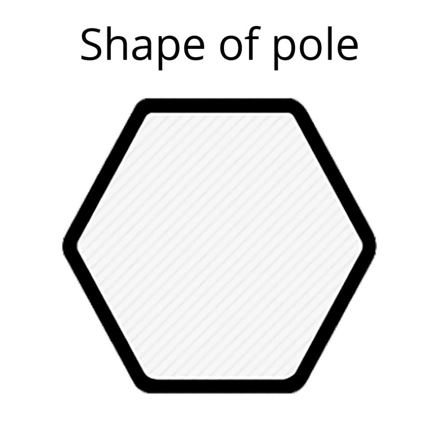 Pavillion/eventtelt lux i vandt&aelig;t polyester, s&oslash;lv/sort - 3x3 m