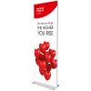Magnetisk dobbeltsidet bannerstander med aluminiumsramme, s&oslash;lv - 80x200 cm #1