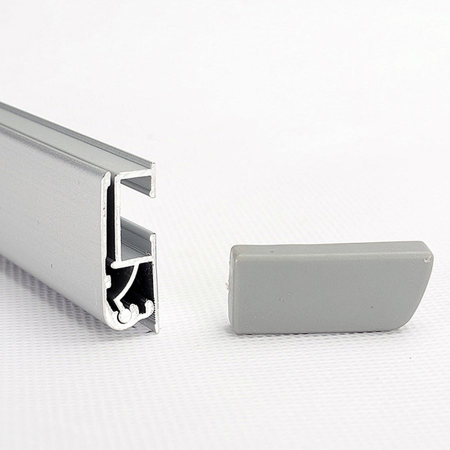 Premium Roll-up kassette, enkeltsidet, alu/s&oslash;lv, 180 cm