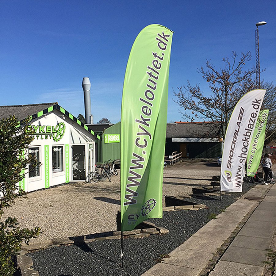 Stang til beachflag, Outdoor Bow Flag, Medium