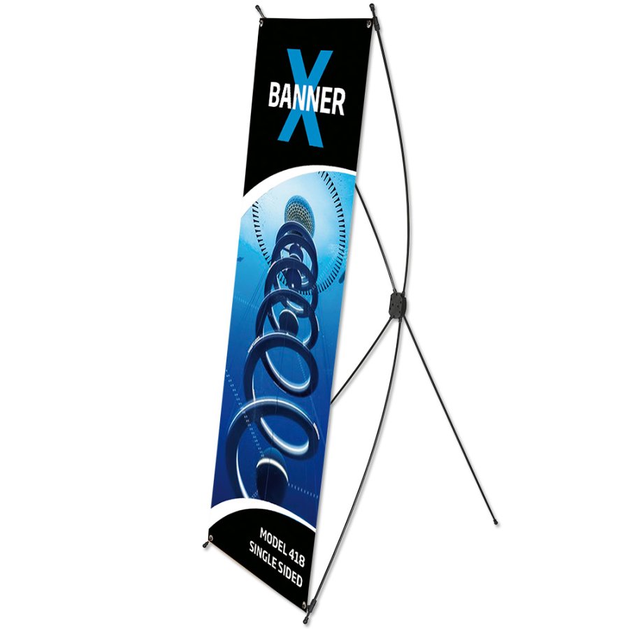 X-Banner 55x150cm  uden banner og print - Sort