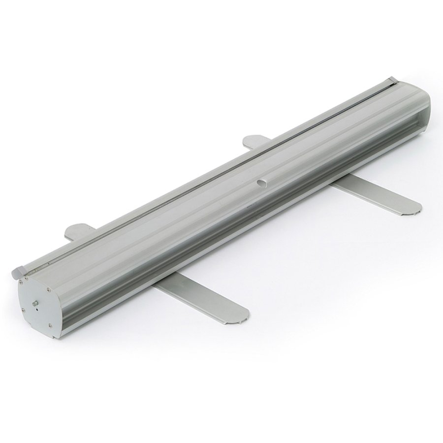 Eco Roll-up kassette, enkeltsidet, 80 cm, alu/s&oslash;lv, inkl. taske