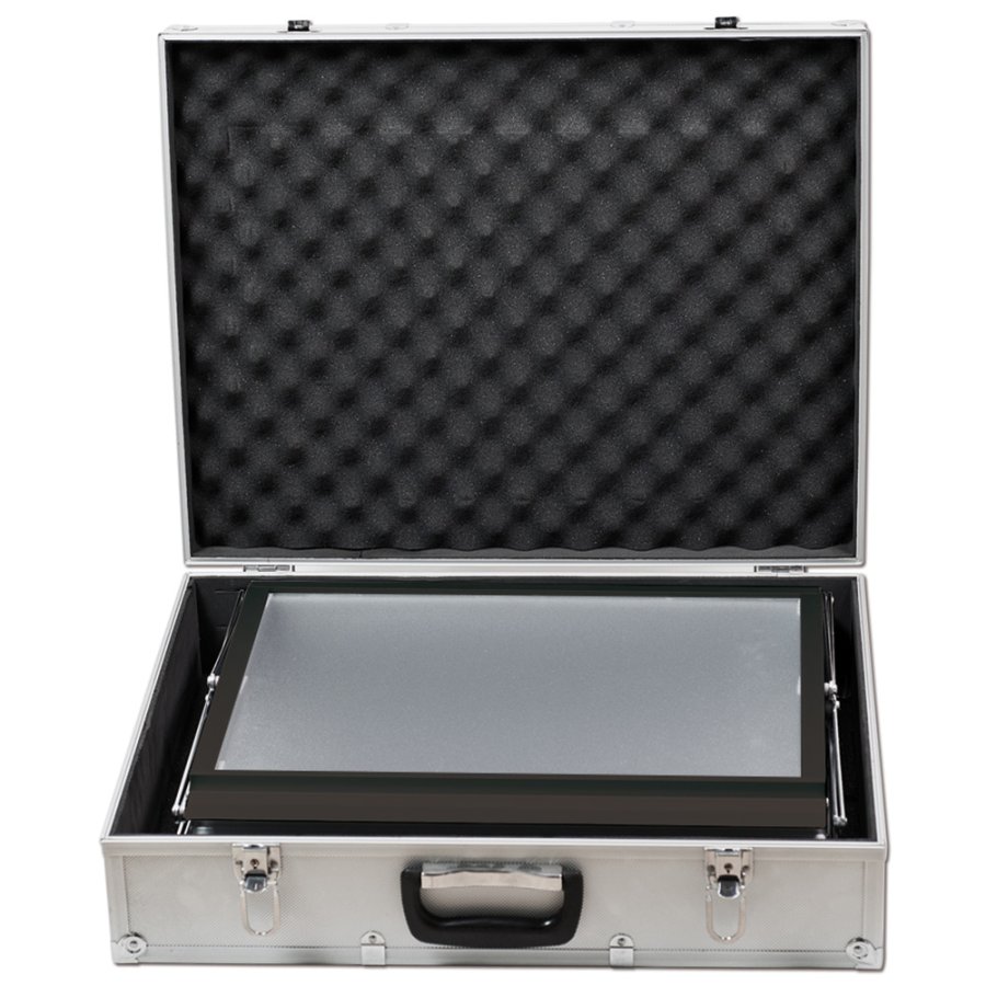 Brochurestander Flex aluminium/s&oslash;lv, 6 x A3