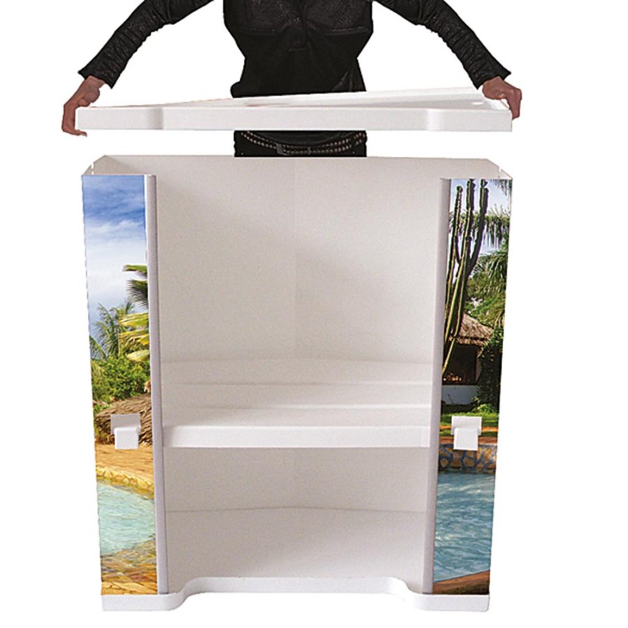 Basic Messe Disk Hvid, med taske