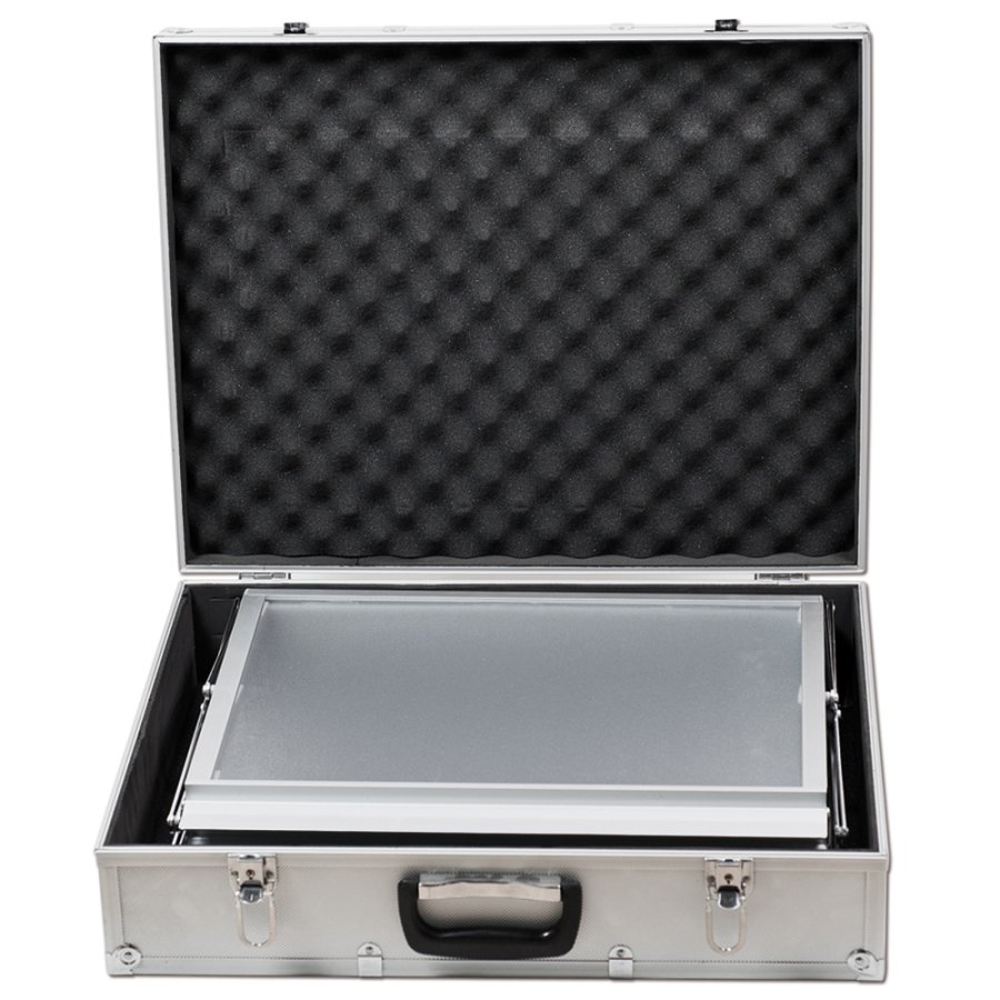 Flex Brochurestander, alu/s&oslash;lv - 6 x A3