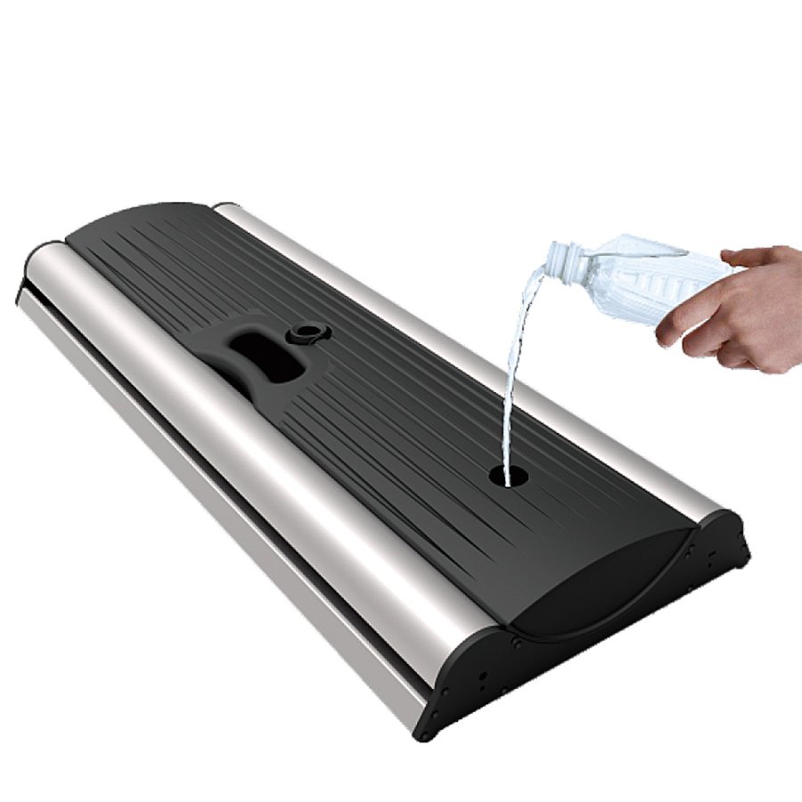 Outdoor Roll-up Waterbase, dobbeltsidet kassette, 85 x 160-200 cm