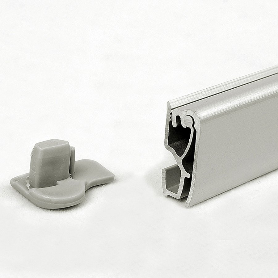 Business Roll-up kassette, enkeltsidet, 85 cm, alu/s&oslash;lv, inkl. taske