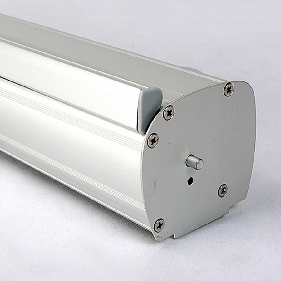 Business Roll-up, enkeltsidet kassette, 85 cm, alu i taske med lynl&aring;s p&aring; langs