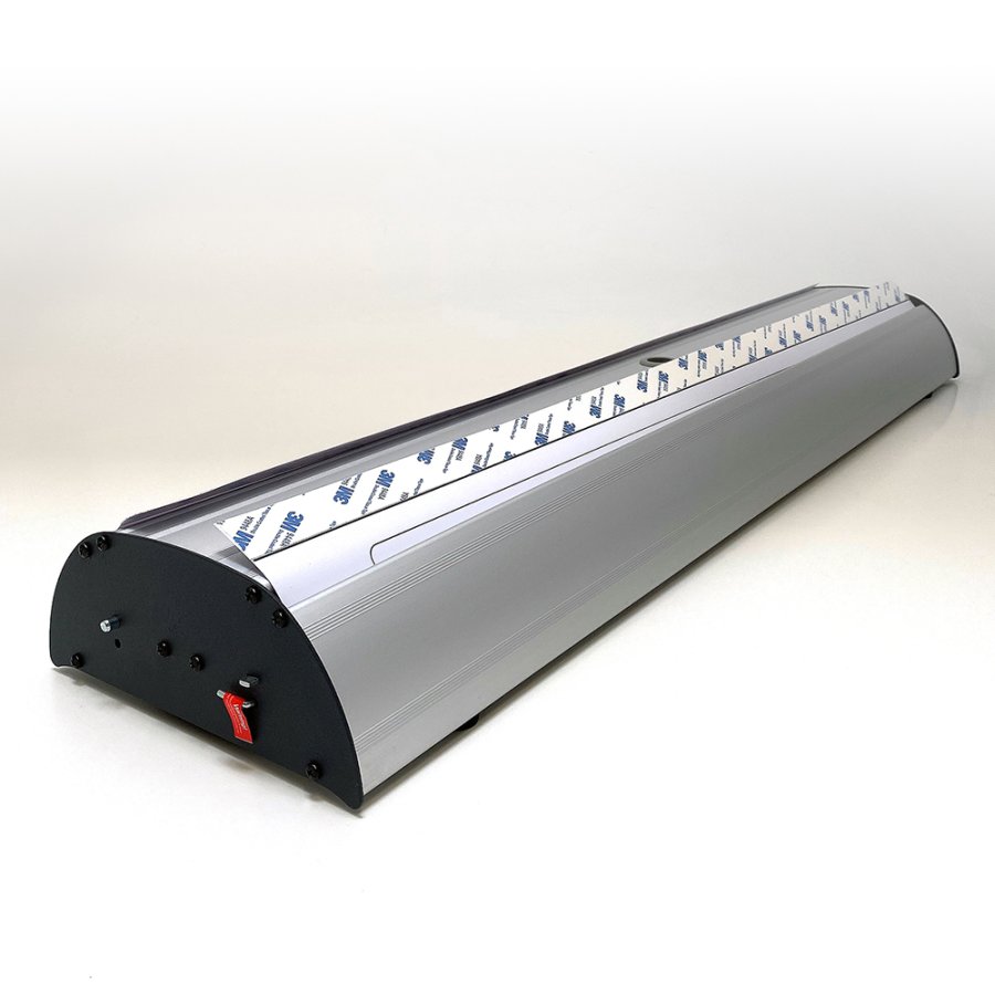 Stylish Roll-up kassette, dobbeltsidet, s&oslash;lv, 85 cm