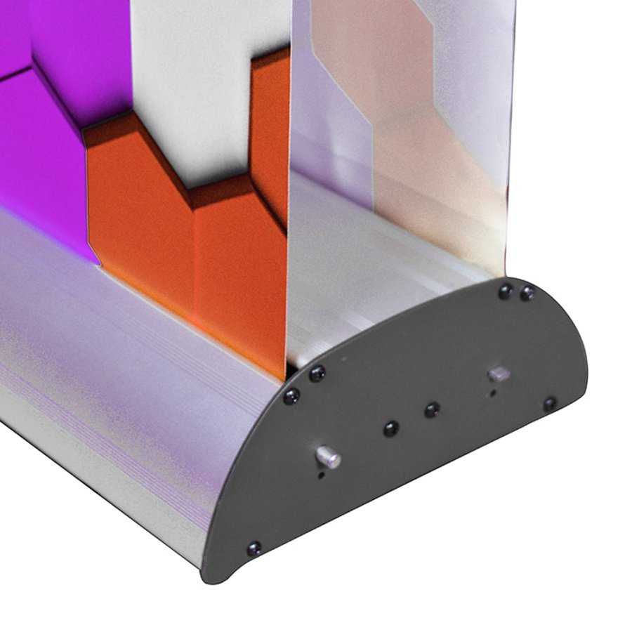 Stylish Roll-up kassette, dobbeltsidet, s&oslash;lv, 85 cm