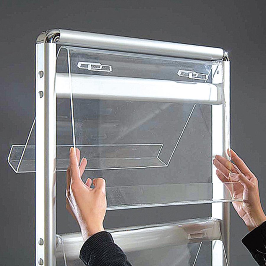 Info Line Mega Brochurestander dobbeltsidet - 32xA4 - 21x29.7 cm