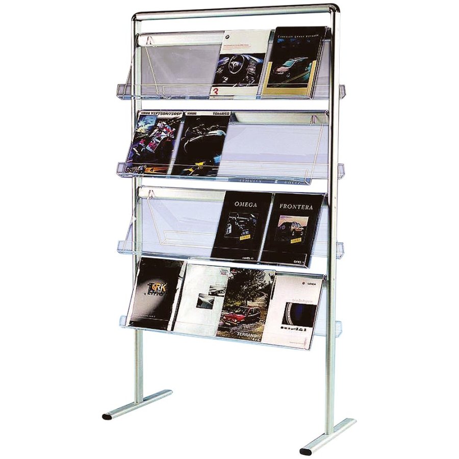 Info Line Mega Brochurestander dobbeltsidet - 32xA4 - 21x29.7 cm