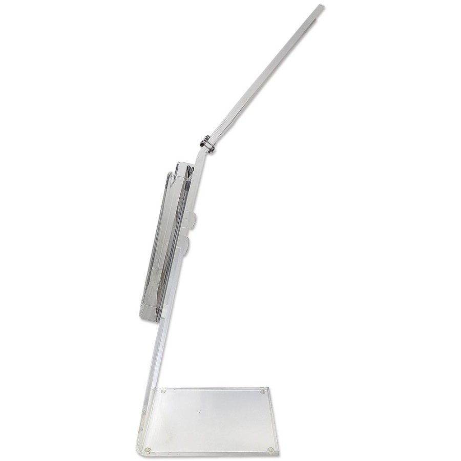 Akryl Infostander med brochureholder vertikal - A4 - 21x29.7 cm