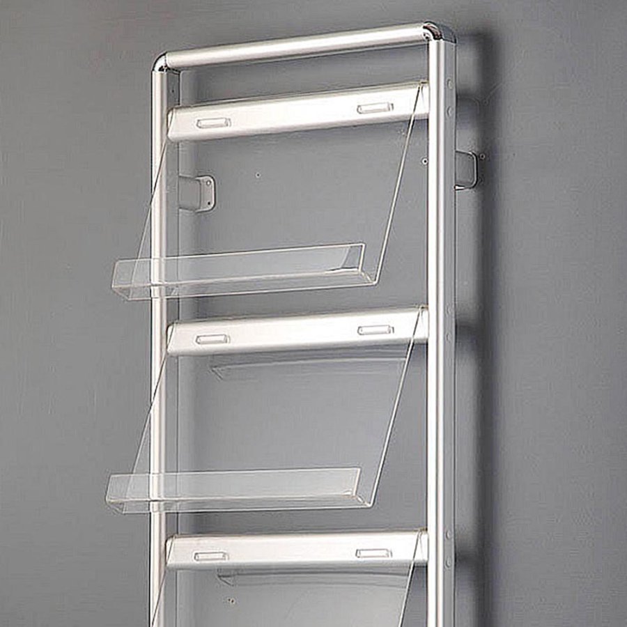 Info Line Wall Brochureholder til v&aelig;g - 8xA4 - 21x29.7 cm