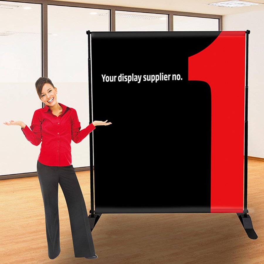 Banner Wall Teleskopic, max. 240x240cm, sort