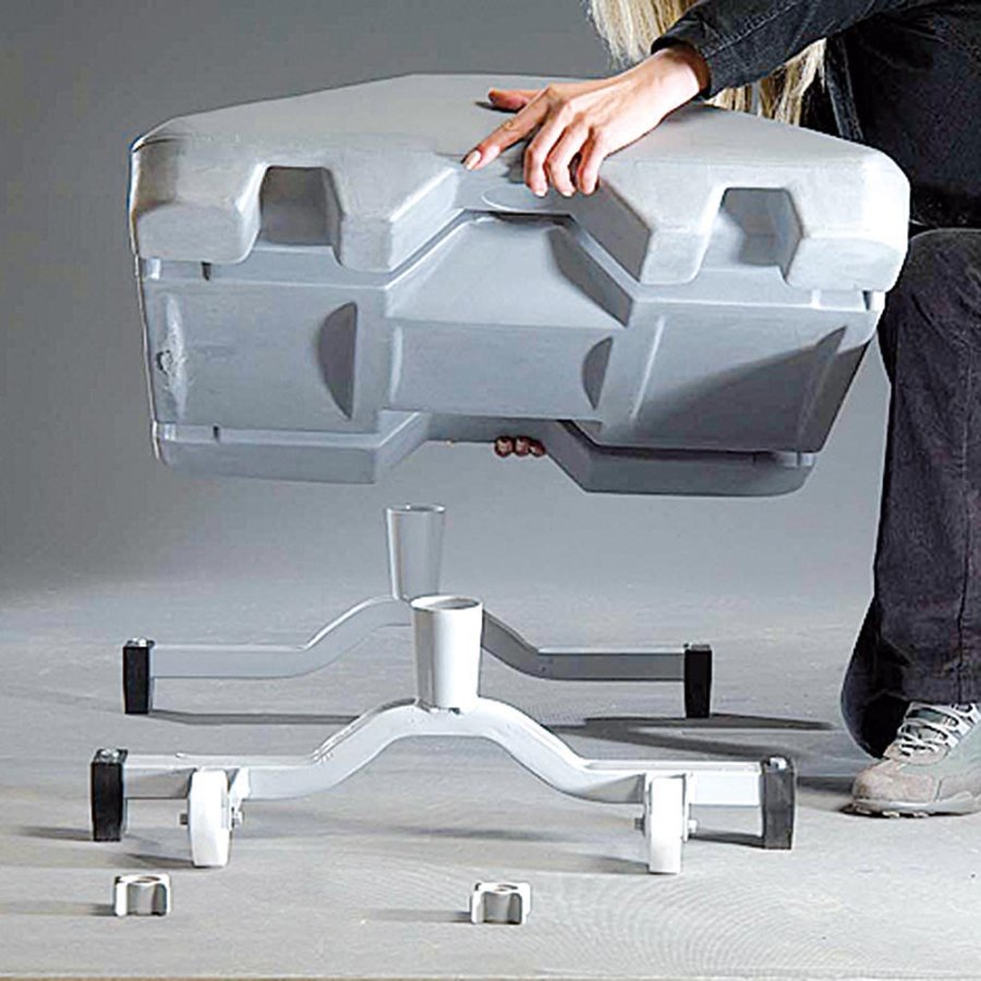 Wind-Sign Waterbase Gadeskilt - A0 - s&oslash;lv