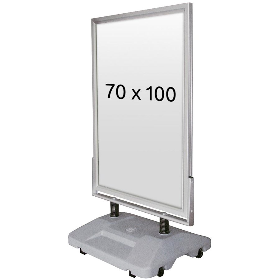 Wind-Sign Waterbase Gadeskilt - 70x100 cm - s&oslash;lv