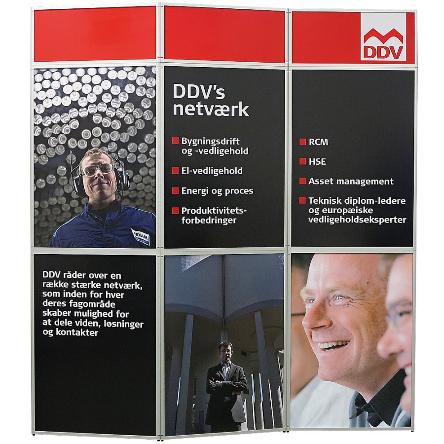 Expo Wall, 3 sektioner, 219 x 239 cm