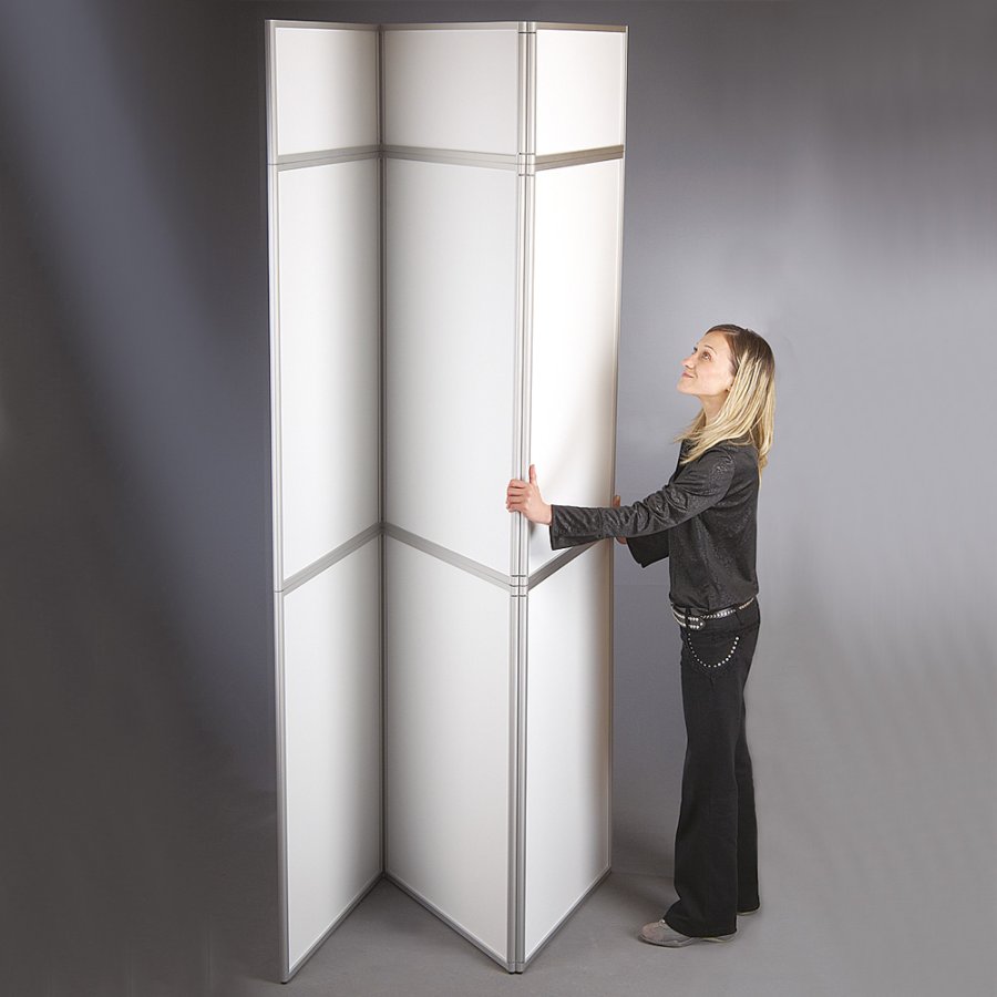 Expo Wall messev&aelig;g, 4 sektioner, 292 x 239 cm