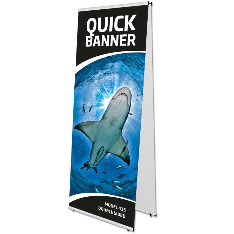 Quick Banner Dobbeltsidet uden banner og print- 80x200cm