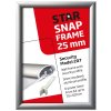 Klikramme med 25mm aluminium Security Frame profil, s&oslash;lv - A4 #6