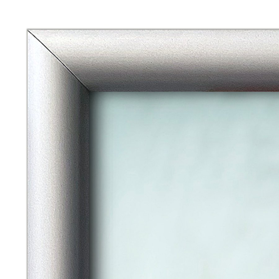 Klikramme med 25mm aluminium Security Frame profil, s&oslash;lv - 50 x 70 cm