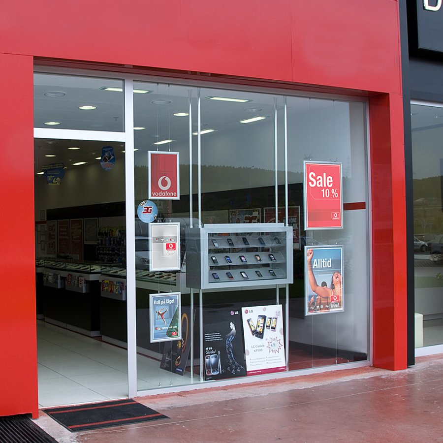 Hanging Alu Klikramme dobbeltsidet - 25 mm - A4 - s&oslash;lv