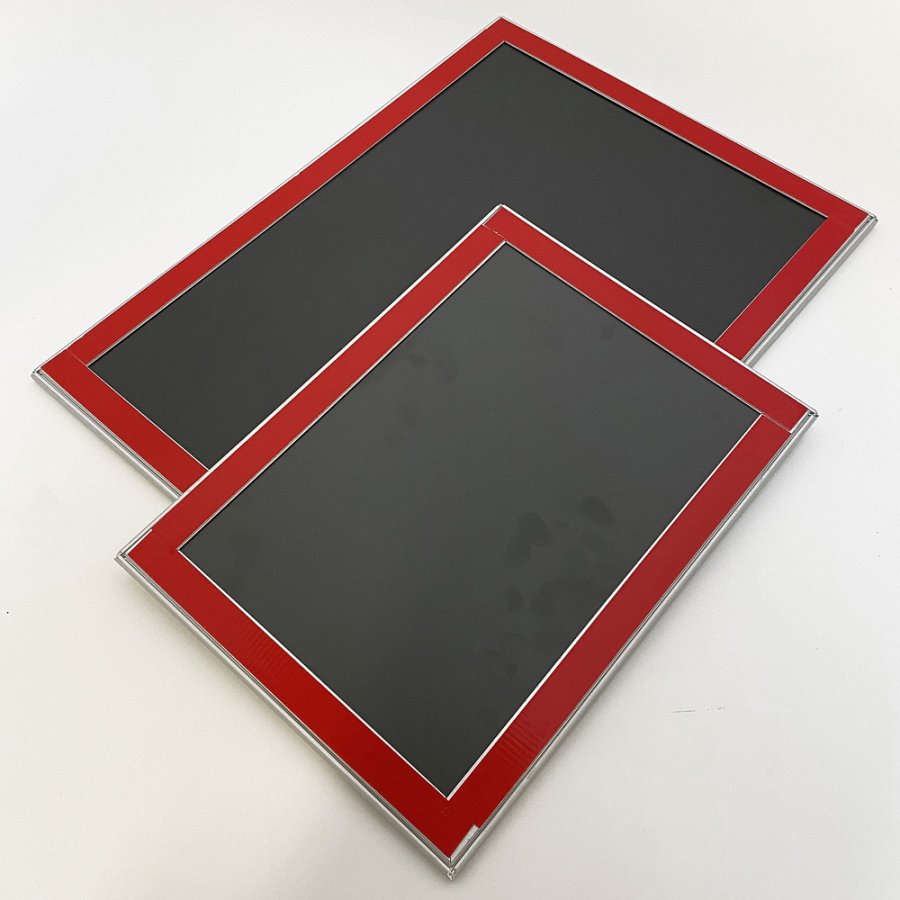 Klikramme Fast-Fix med 25mm aluminium profil, s&oslash;lv - A3