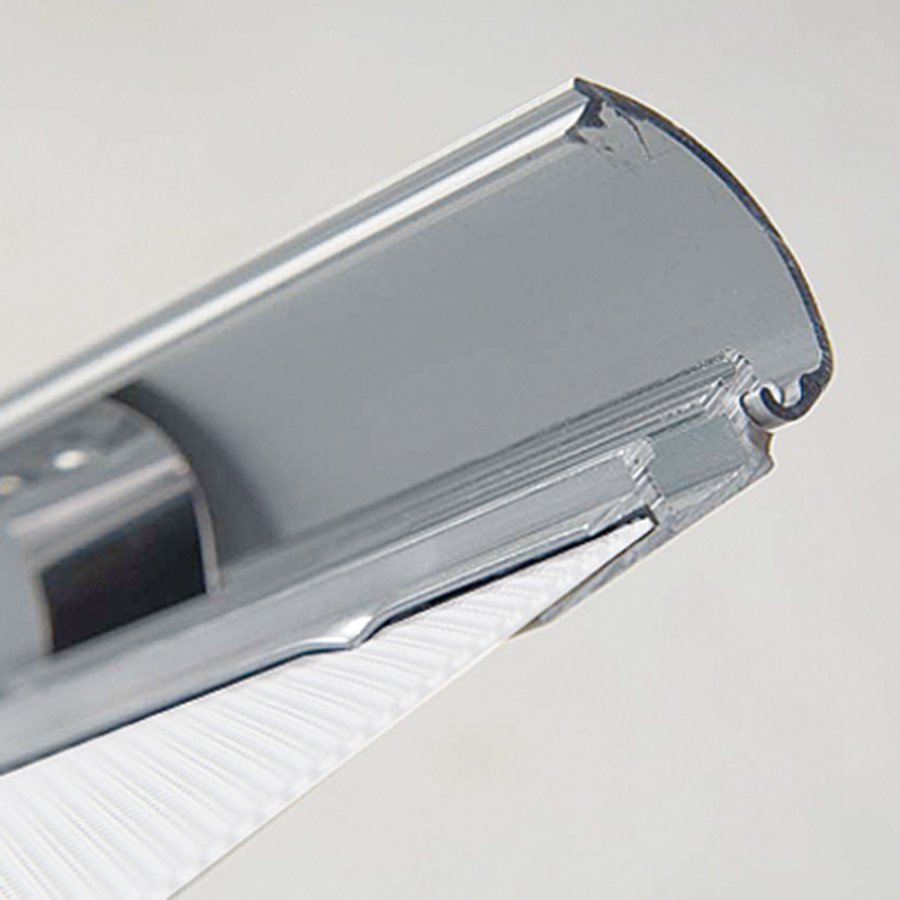 Klikramme med 25mm aluminium profil, s&oslash;lv - A2