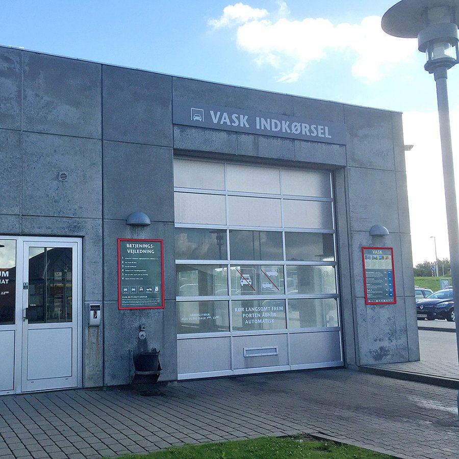 Klikramme med 32mm aluminium fladprofil, r&oslash;d - A1