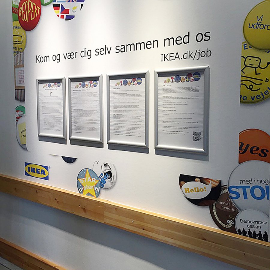 Klikramme Fast-Fix med 25mm aluminium profil, s&oslash;lv - A4