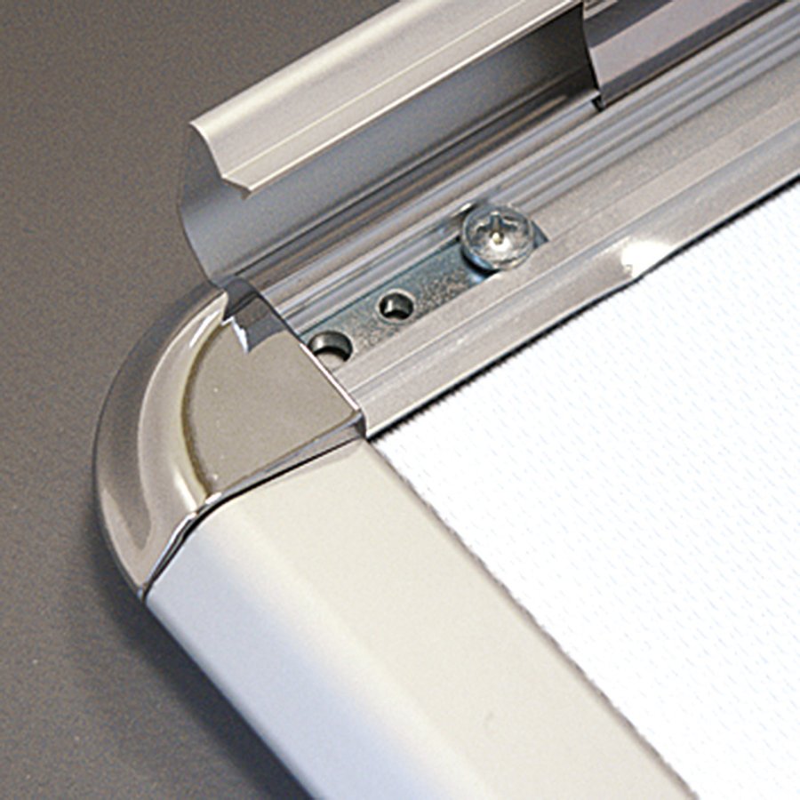 Klikramme med 32mm aluminium Rondo profil, s&oslash;lv - 70x100 cm