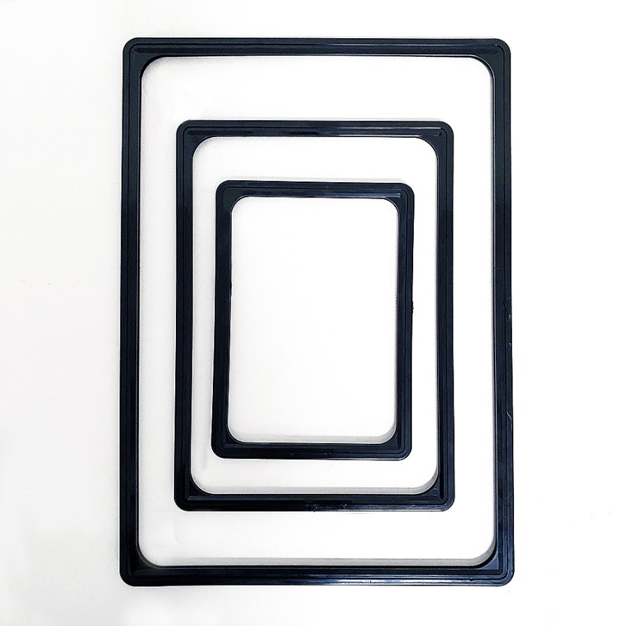 Flex Stander med sort plastramme, A4