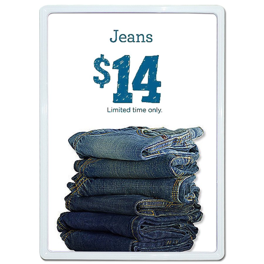 Flex Plastprisramme dobbeltsidet, hvid - A5