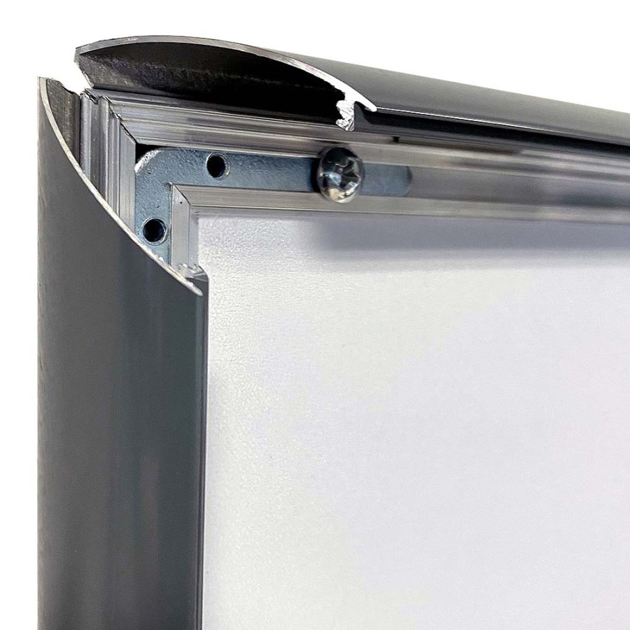 Klikramme med 25mm aluminium profil, antracit gr&aring; - 70x100cm