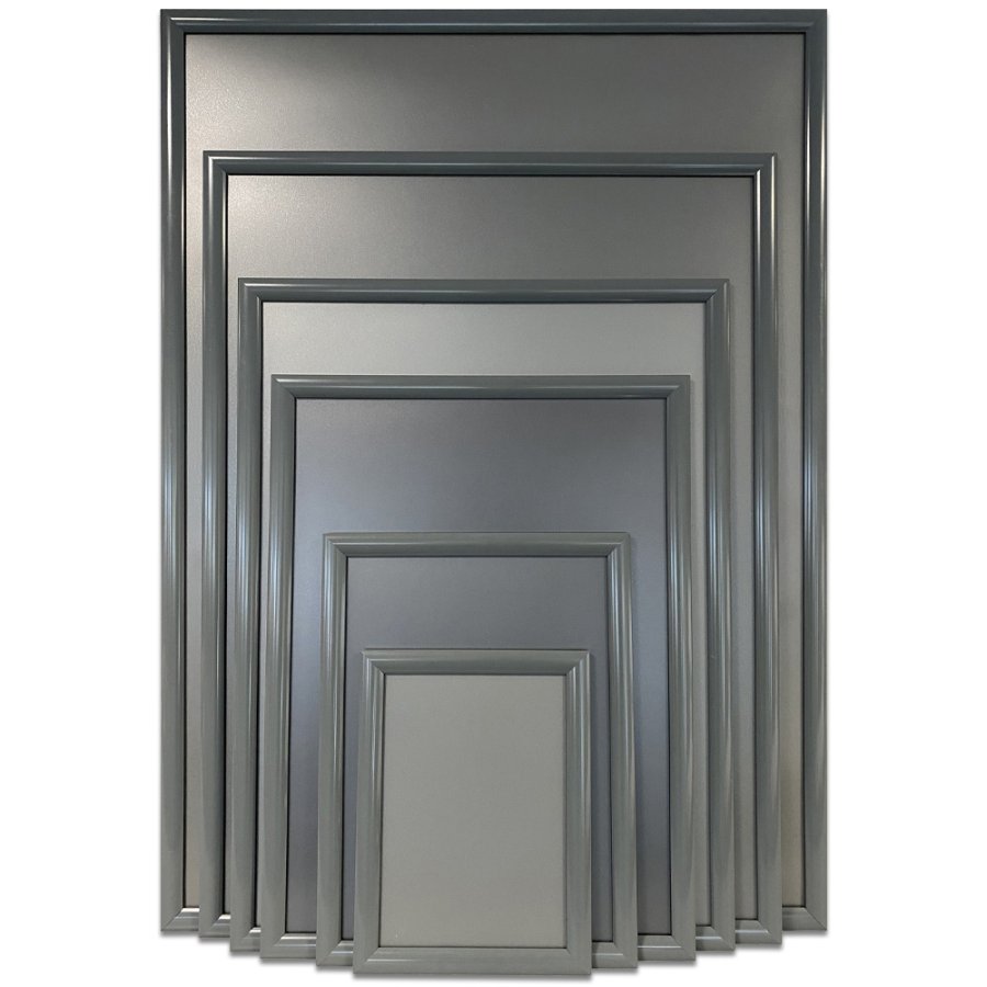 Klikramme med 25mm aluminium profil, antracit gr&aring; - 70x100cm