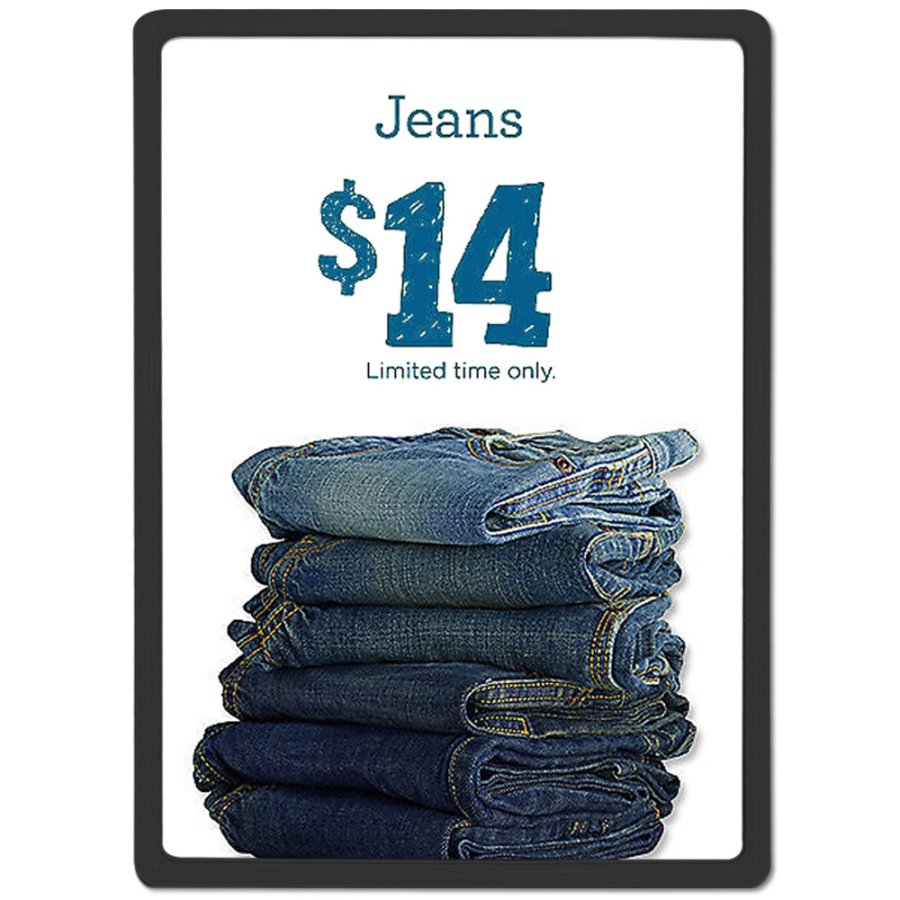 Plastprisramme, Flex, dobbeltsidet, hvid, A4 - 21 x 29,7 cm