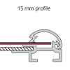 Klikramme med 15mm aluminium profil, s&oslash;lv - A5 #5