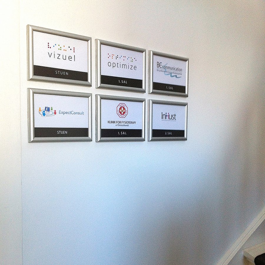 Klikramme, 15 mm aluminiumprofil, s&oslash;lv, A3 - 29,7 x 42 cm