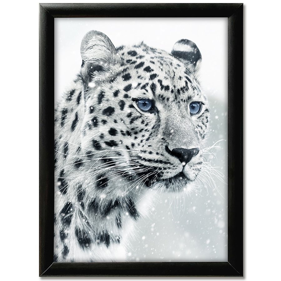 Klikramme med 25mm aluminium profil, sort - A4