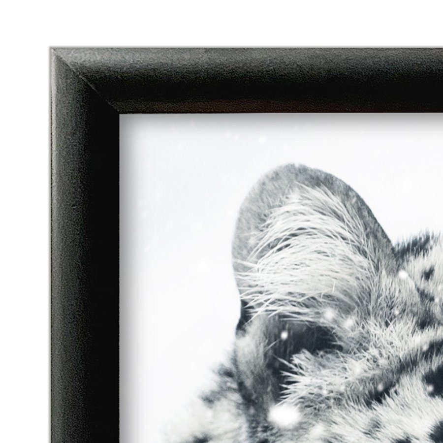 Klikramme med 25mm aluminium profil, sort - A4