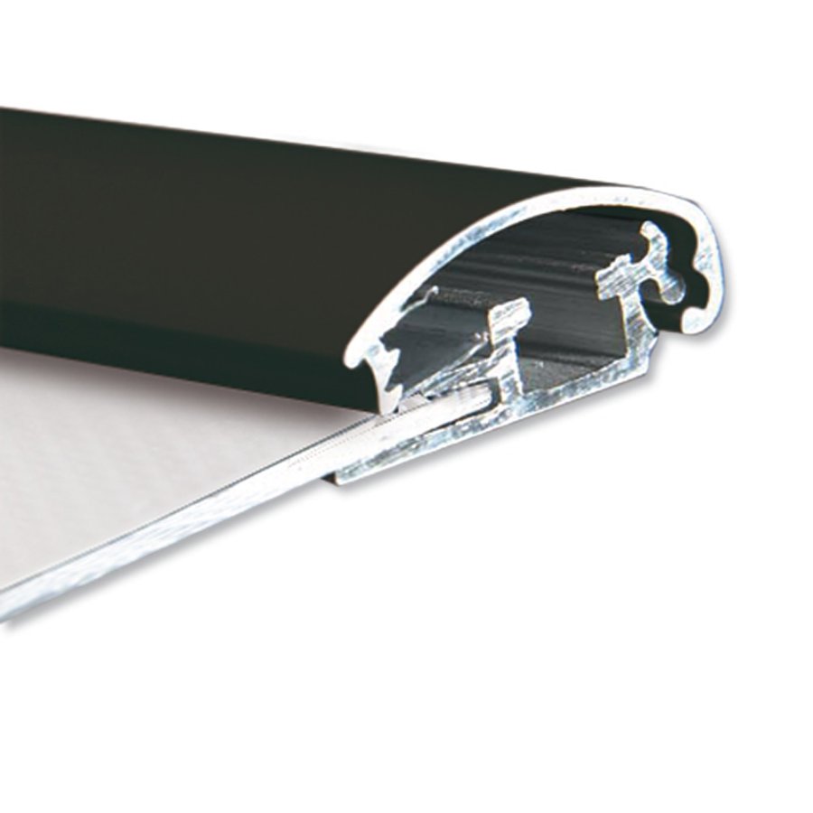 Klikramme med 25mm aluminium profil, sort - A2