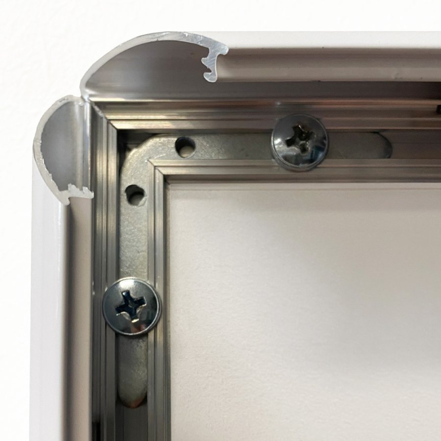 Klikramme med 25mm aluminium profil, hvid - A2