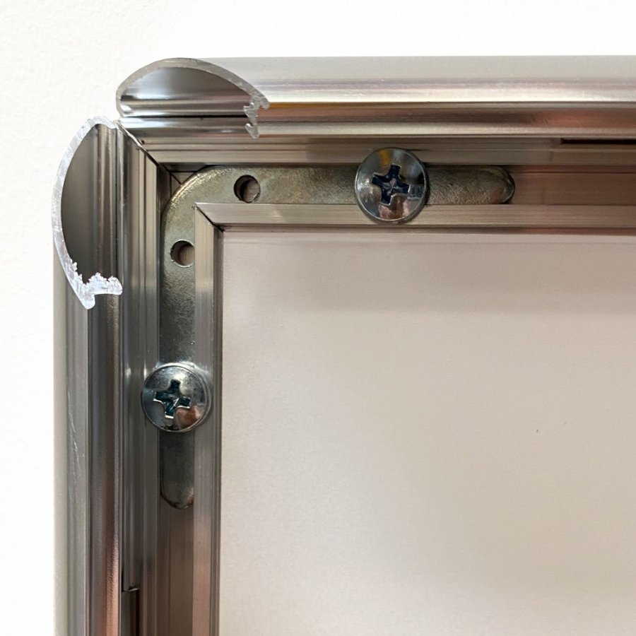 Klikramme med 25mm aluminium profil, krom - 50x70 cm