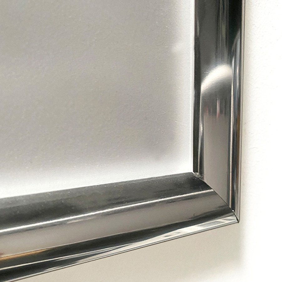 Klikramme med 25mm aluminium profil, krom - 50x70 cm