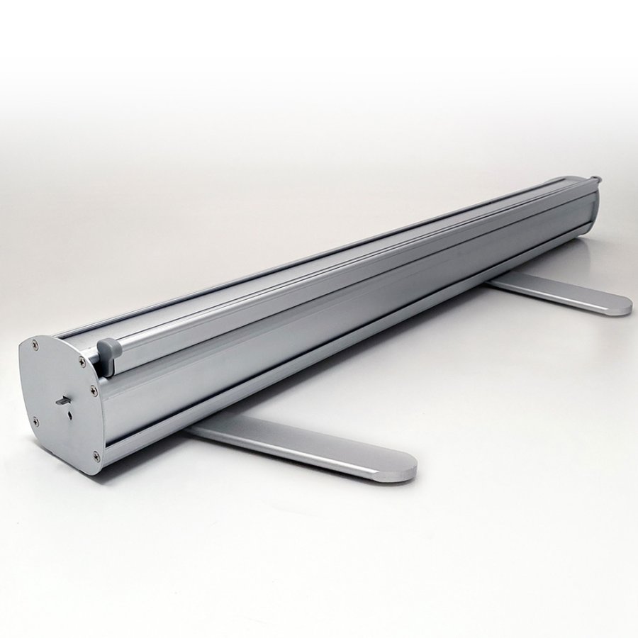 Euro Roll-up kassette, enkeltsidet, alu/s&oslash;lv, 85 cm