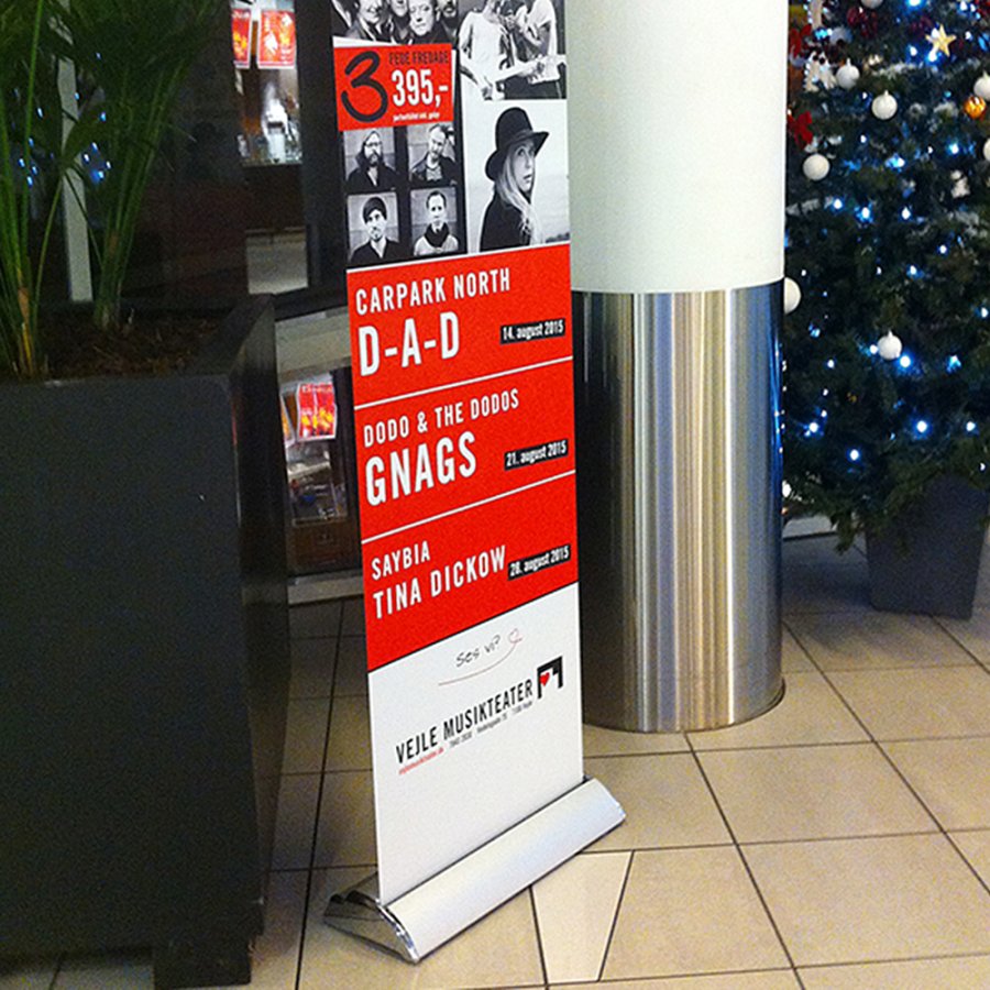 Deluxe Roll-up, enkeltsidet, 85 cm, alu