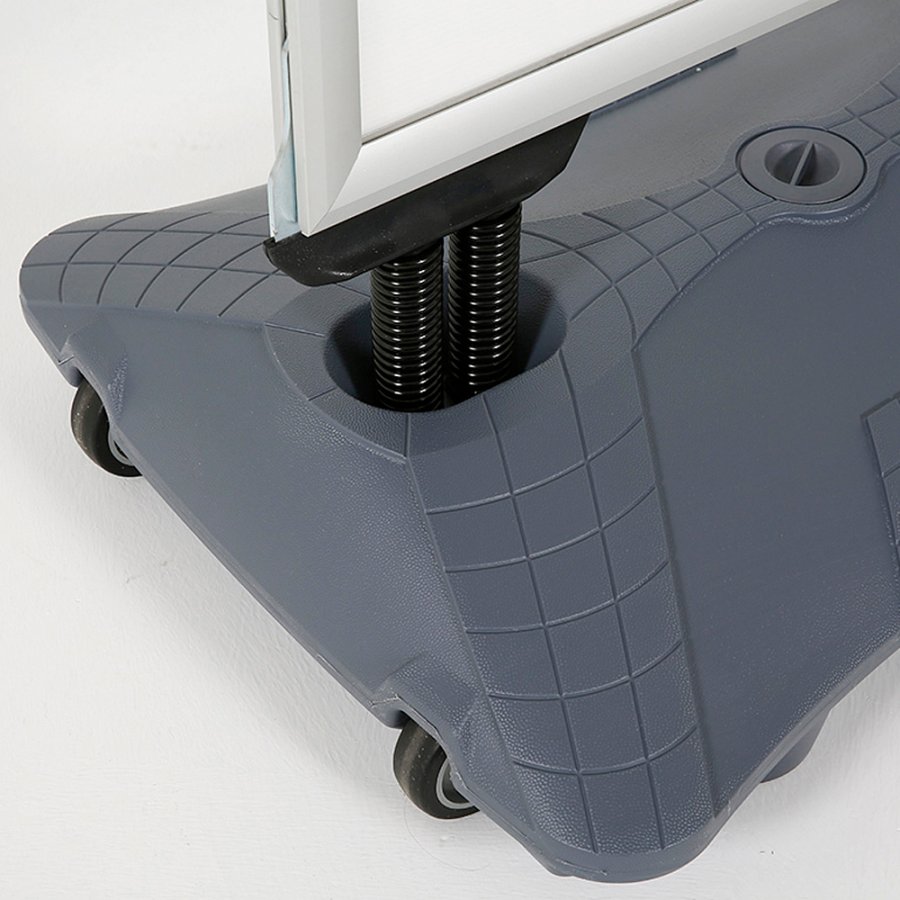 Wind-Sign Waterbase Pro Gadeskilt - s&oslash;lv - A1